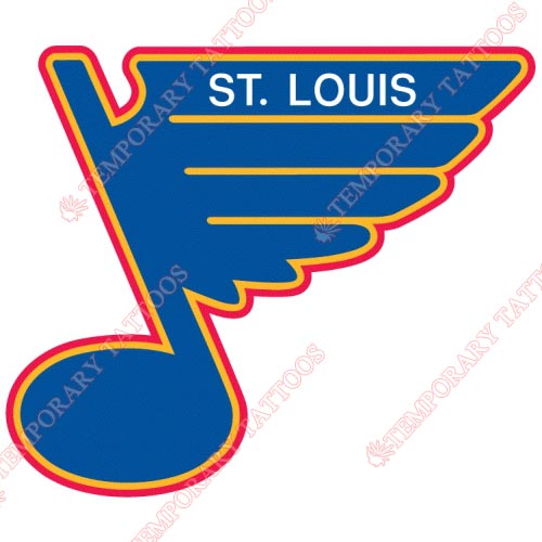 St.Louis Blues Customize Temporary Tattoos Stickers NO.330